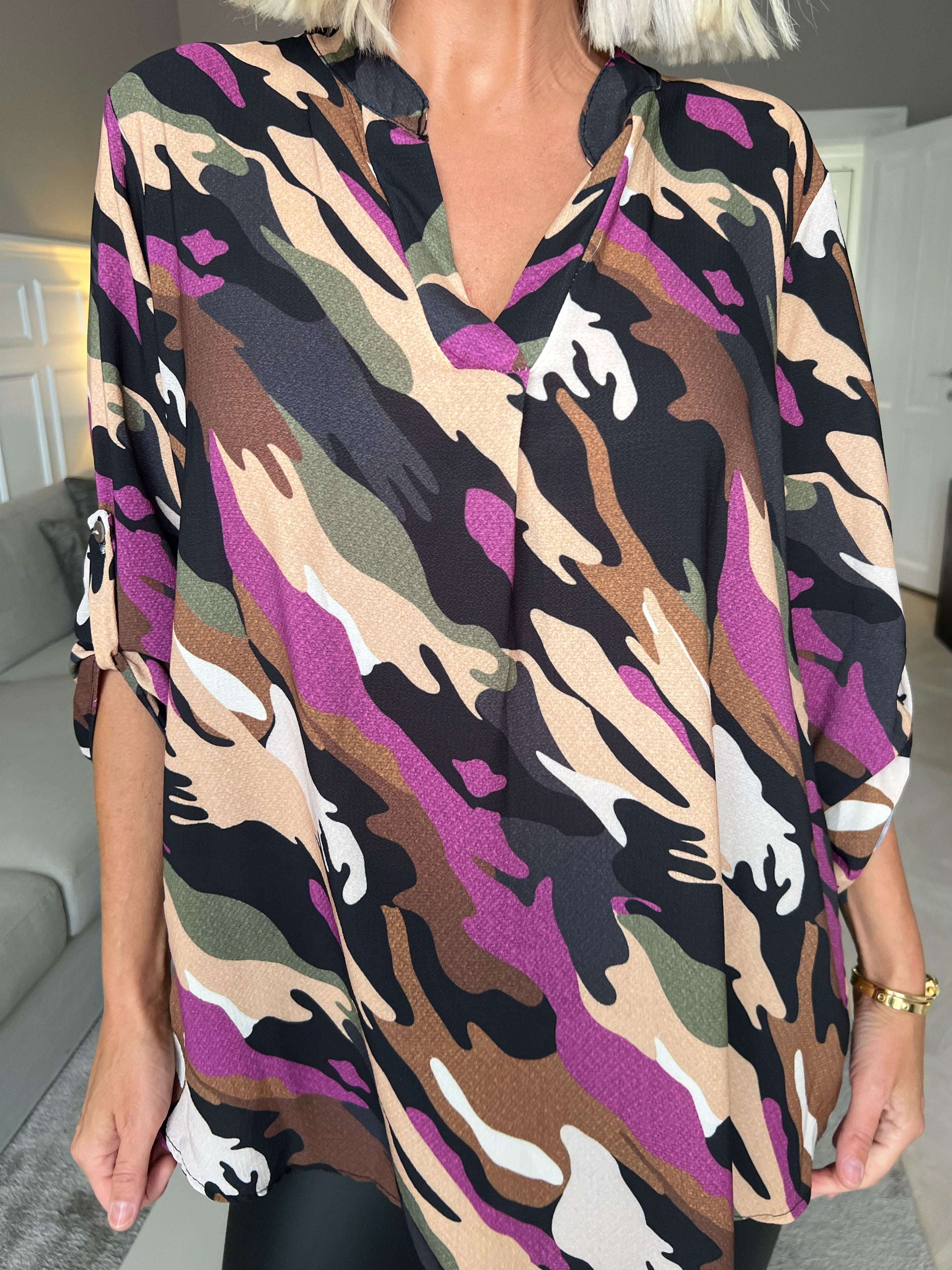 Vanesa Camo - Tunika i camouflageprint